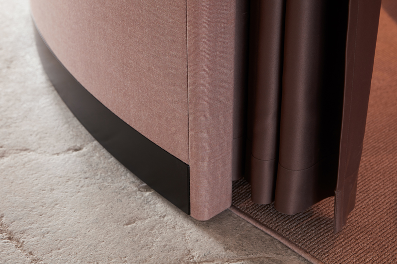 kauppi & kauppi designs oval meeting pods that favor acoustics for glimakra of sweden