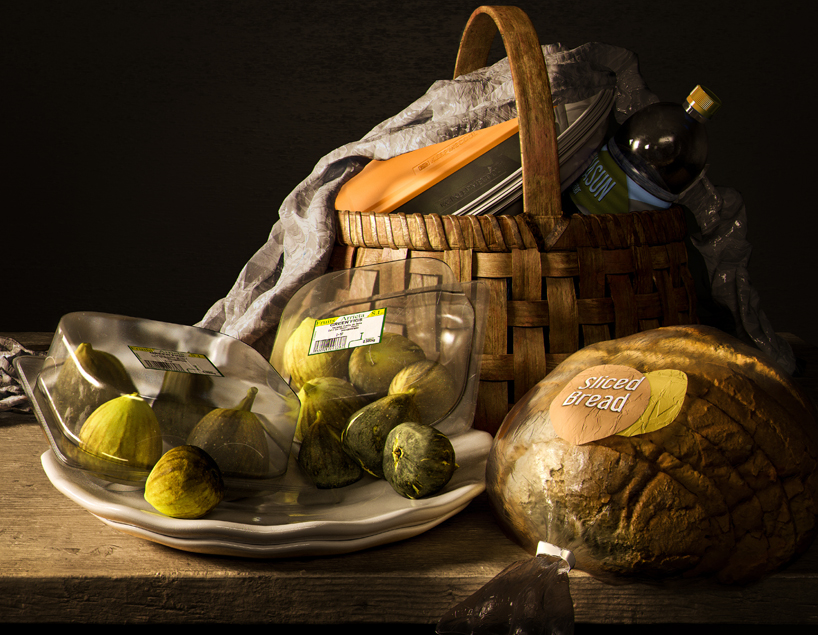 'not longer life' uses plastic to reinterpret classic still life paintings designboom