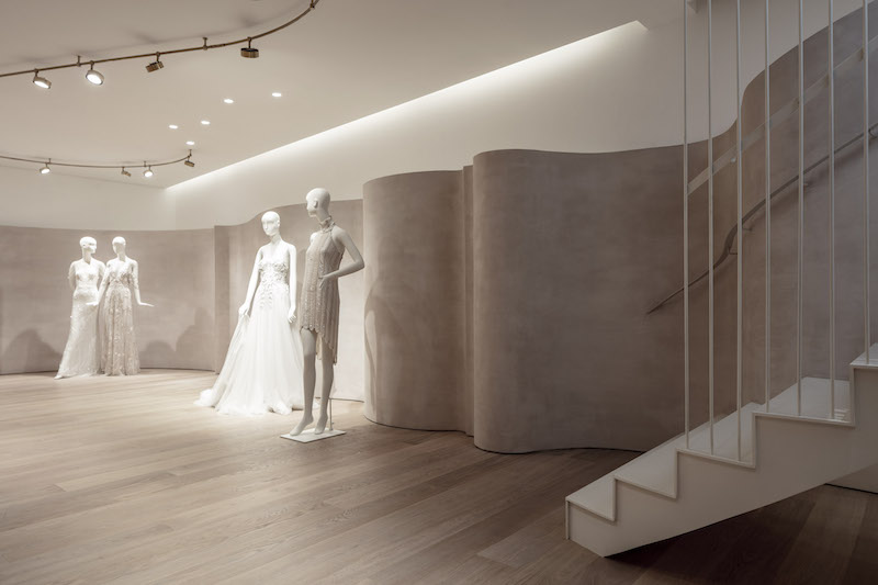 baranowitz & goldberg forms pastel curves for bridal boutique in tel-aviv