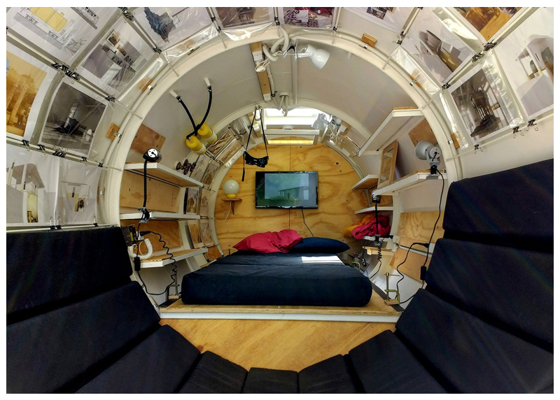 the 'bunker' project by martin marro is an oil tank you can live in
