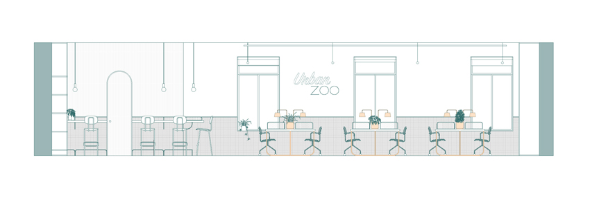 studio MAS creates 'the menagerie' as an urban zoo co-working space designboom