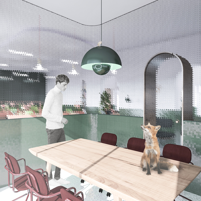 studio MAS creates 'the menagerie' as an urban zoo co-working space designboom