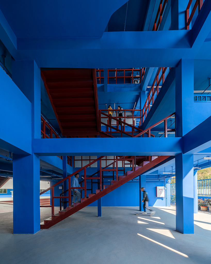 art school in blue white 8