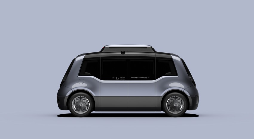 the self driving shuttle by KLIO imagines public transportation of smart cities