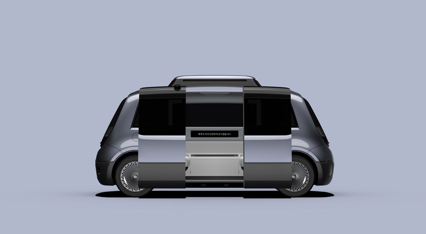 the self driving shuttle by KLIO imagines public transportation of smart cities