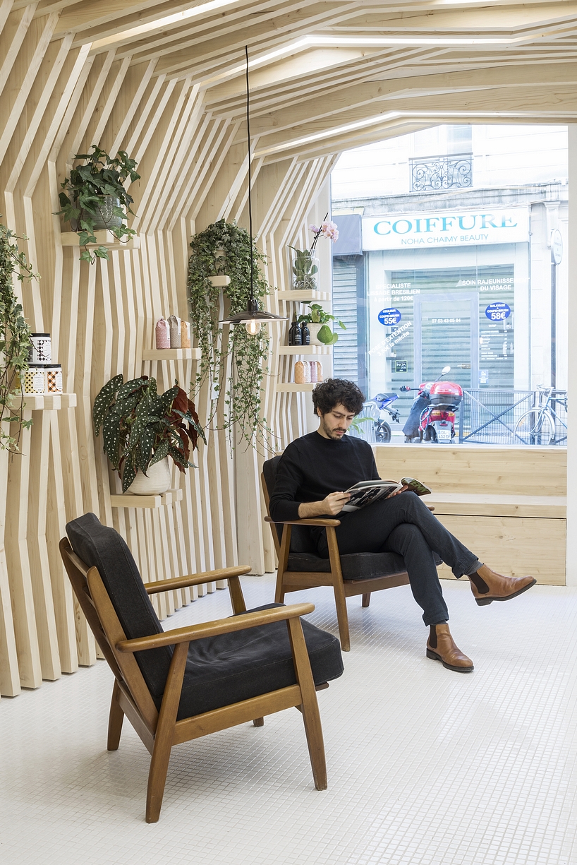 Joshua Florquin Architecture Transforms Paris Hair Salon Into Pine