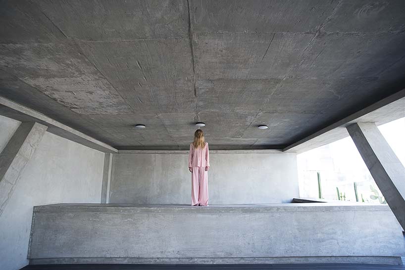 studio91 applies exposed concrete and steel to form the malaquita rooftop in mexico city designboom
