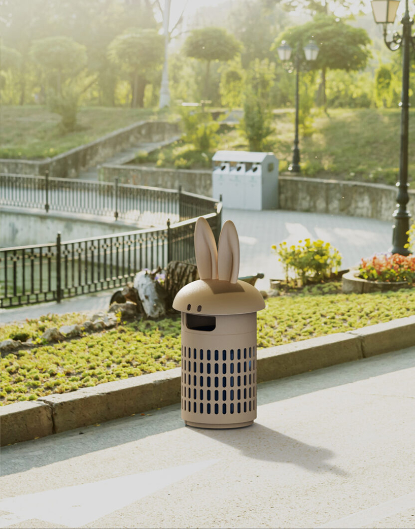 charming animal ears decorate seoul's city trash cans designed by SWNA