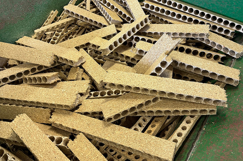 hollow-core door waste finds new life as luminous design object - 7