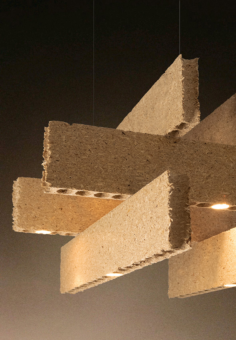 hollow-core door waste finds new life as luminous design object - 4