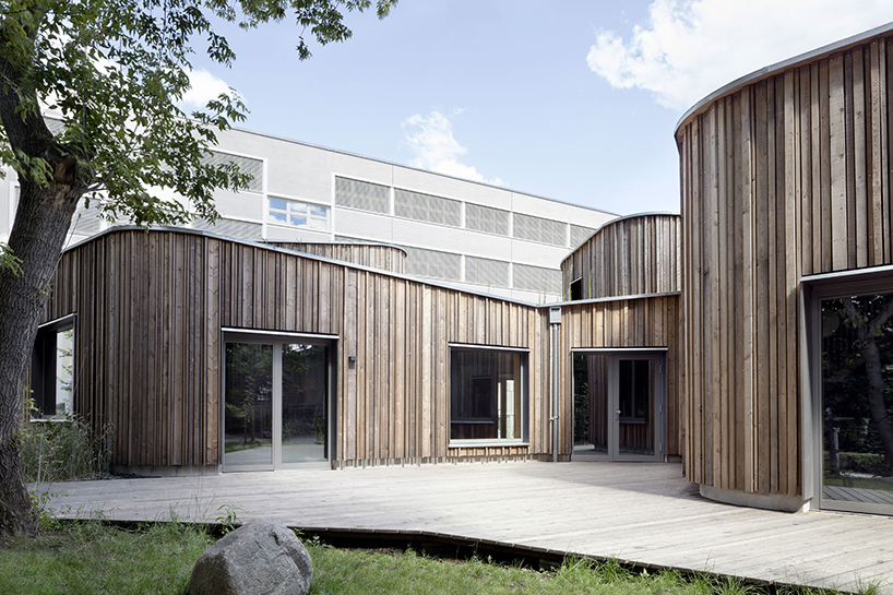 green roofs top mono architekten's school extension in berlin