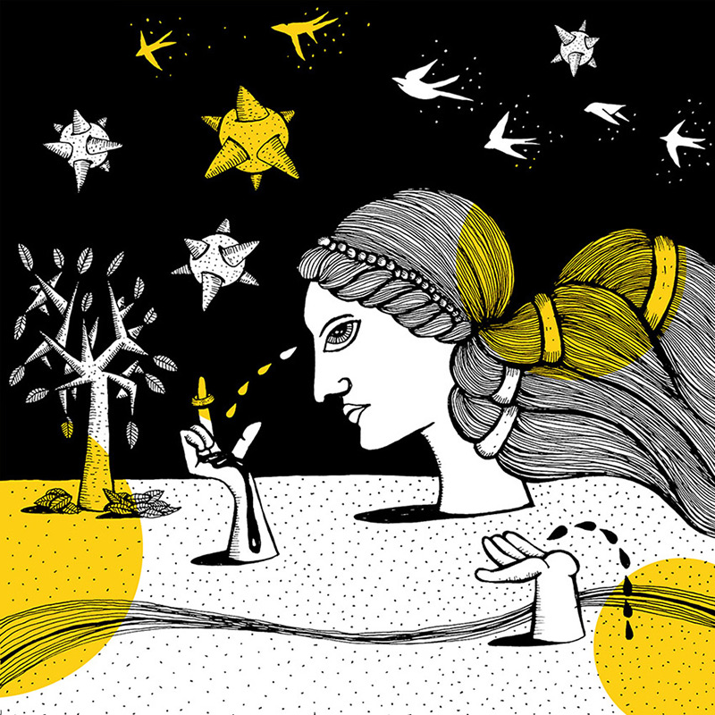 maru ceballos translates dante's 'divine comedy' into striking illustrations