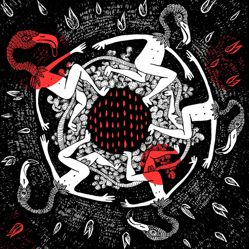 maru ceballos translates dante's 'divine comedy' into striking illustrations