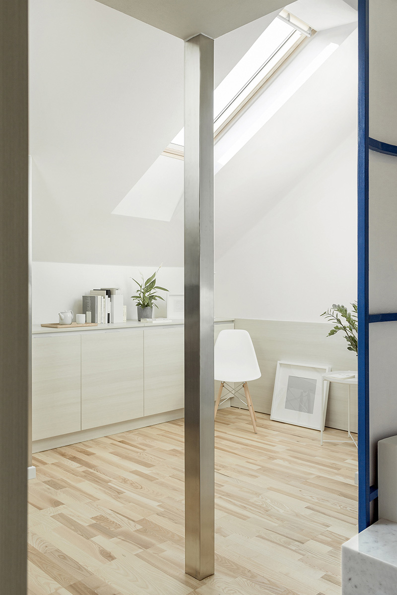 untitled architecture brings natural light into a compact apartment in milan designboom