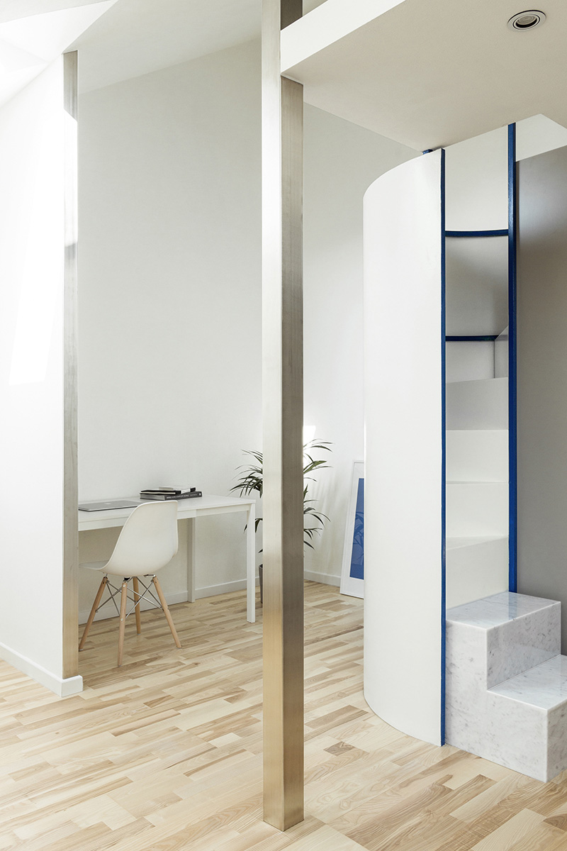 untitled architecture brings natural light into a compact apartment in milan designboom