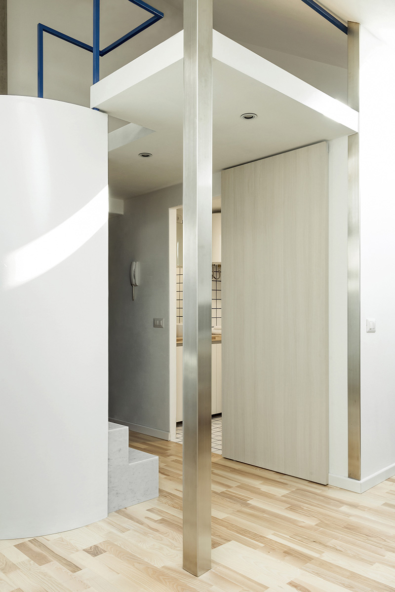 untitled architecture brings natural light into a compact apartment in milan designboom
