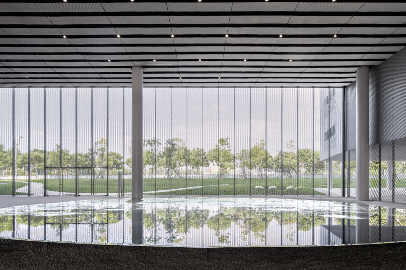 SANAA unveils taichung art museum in taiwan with translucent dual-layer metal facade