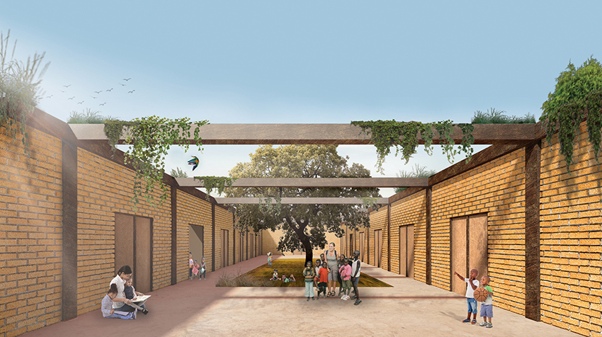 valentino gareri designs a low-cost modular prototype for schools in africa designboom