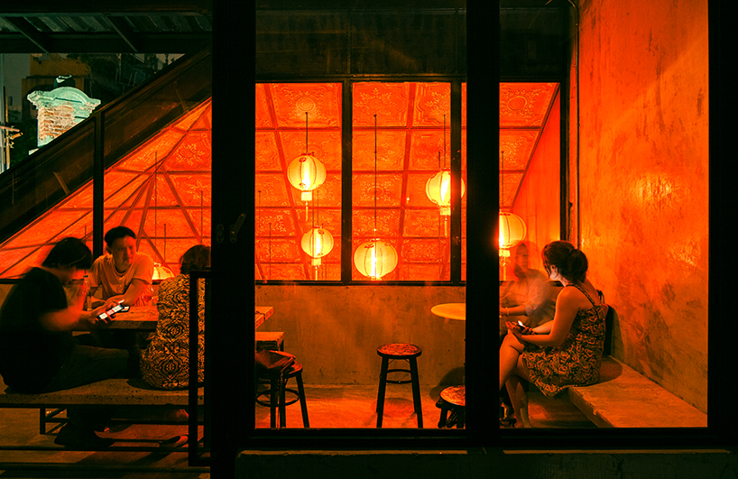 tai soon bar by taste space combines craft beer with chinese red lighting in bangkok designboom