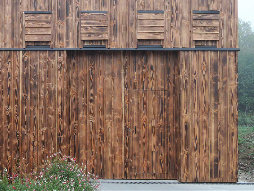 the new facade of a wine cellar acts as a bat shelter 3