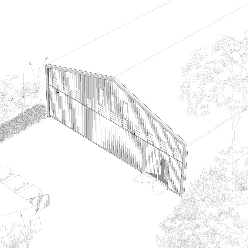 the new facade of a wine cellar acts as a bat shelter 6