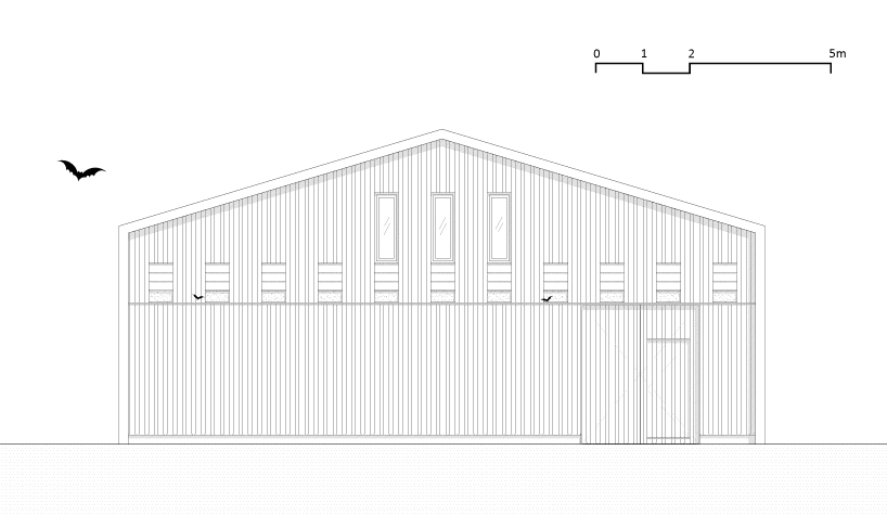 the new facade of a wine cellar acts as a bat shelter 7