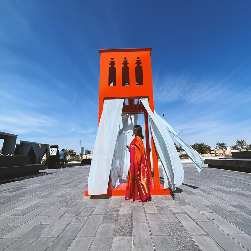 breeze houses installation channels air and weaves cultural narratives for dubai design week