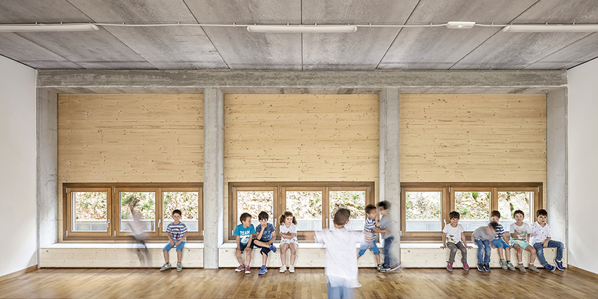 eduard balcells turns spanish kindergarten’s facade into inhabitable ...