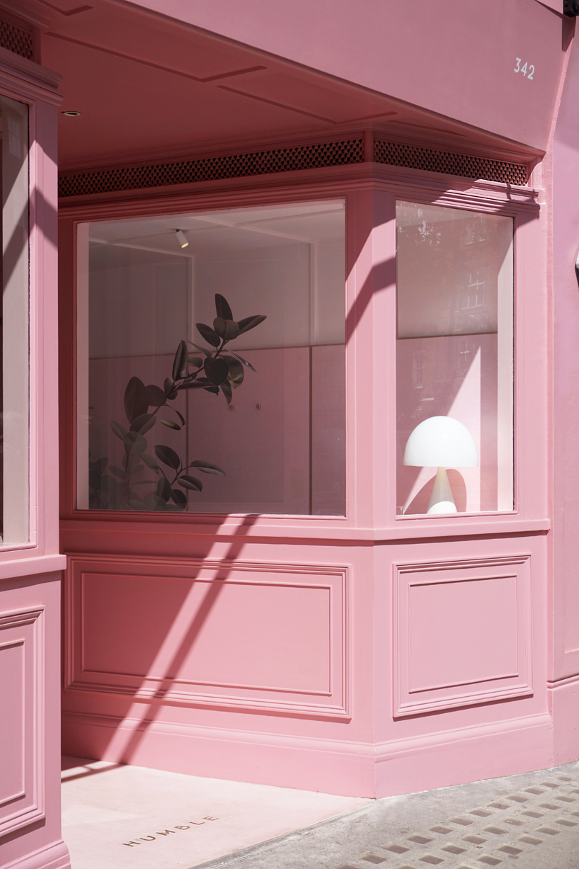 child studio draws from london's classic cafes of the 50s for soft pink restaurant in chelsea