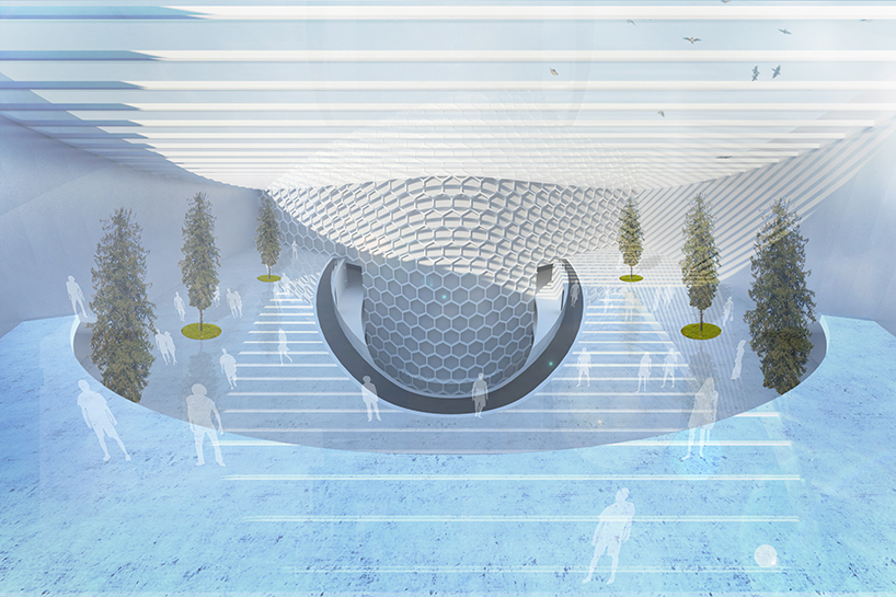 adapted submarine system proposes to re-freeze the arctic with hexagonal 'ice babies'