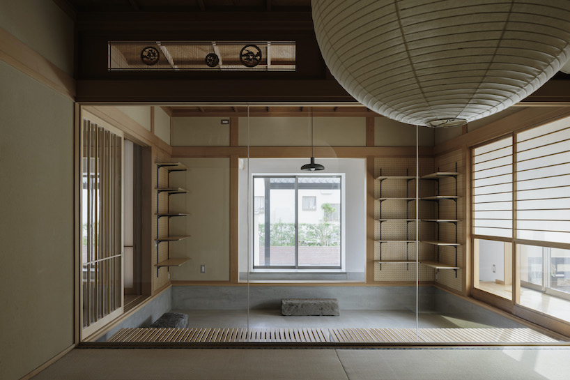 ribbed cedar panels clad house hongo's interior by n.yamada in japan