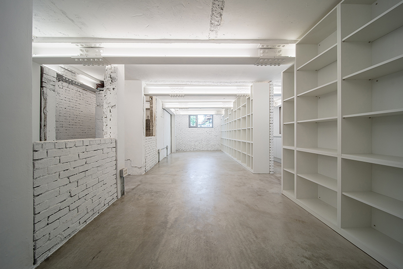 stpmj adds a metal staircase to the front of salon guui in seoul, korea designboom