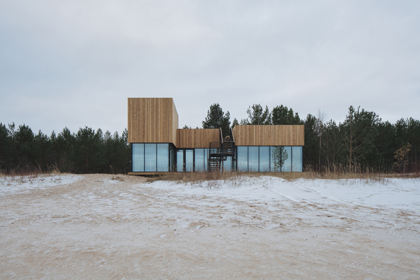 rhizome reinvents the modern villa in living room pavilion in russia