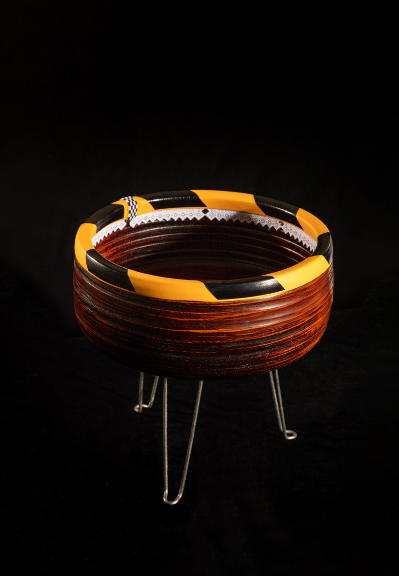 hardware store finds, craft, and yellow-and-black hazard stripes collide in hacienda okazaki - 8
