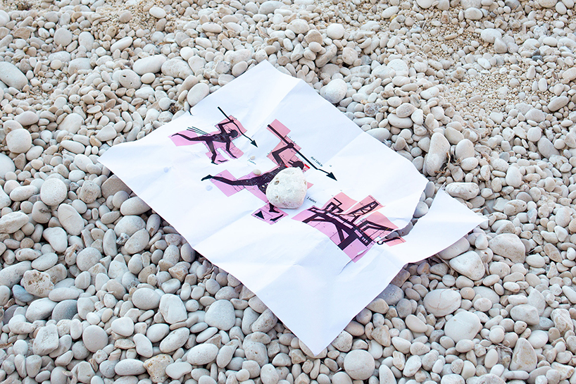the krank turns greek beach into land art scene of ancient hunters and modern extraction - 8