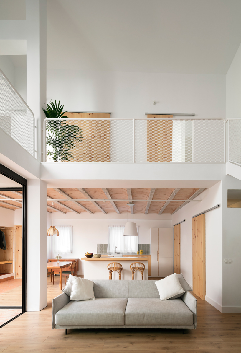 a brick terrace tops this family house in valencia by piano piano studio designboom