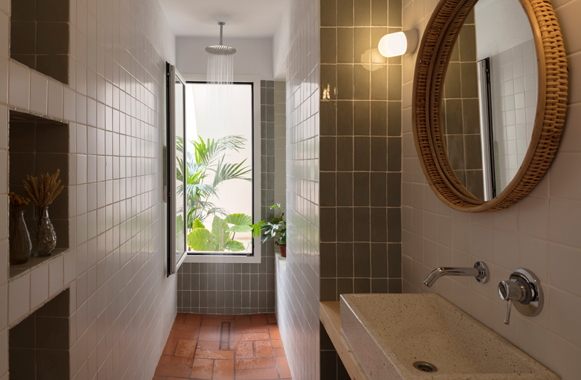 a brick terrace tops this family house in valencia by piano piano studio designboom