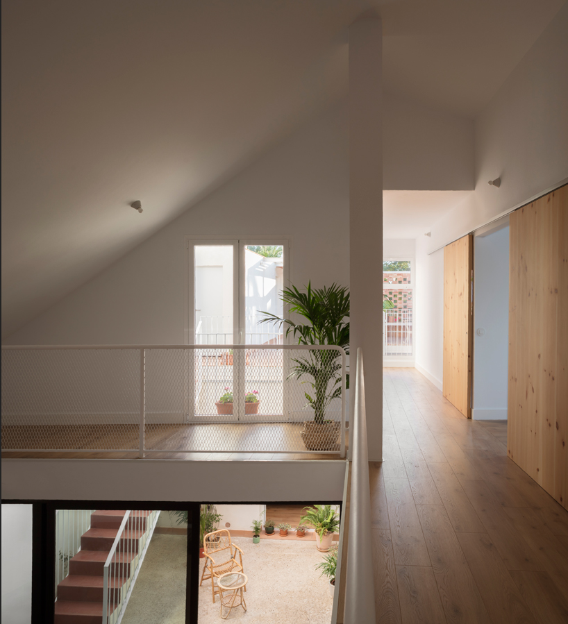 a brick terrace tops this family house in valencia by piano piano studio designboom