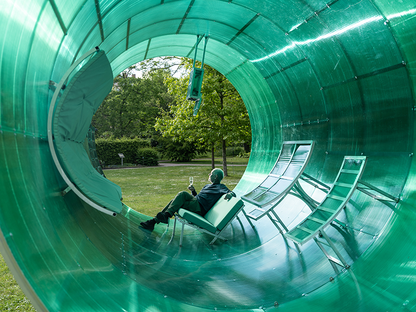 colorful sculptural greenhouses by bigert & bergström visualize future climate scenarios