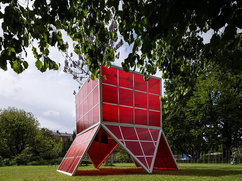 colorful sculptural greenhouses by bigert & bergström visualize future climate scenarios