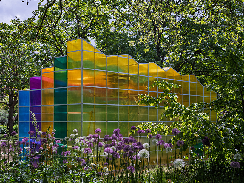 colorful sculptural greenhouses by bigert & bergström visualize future climate scenarios