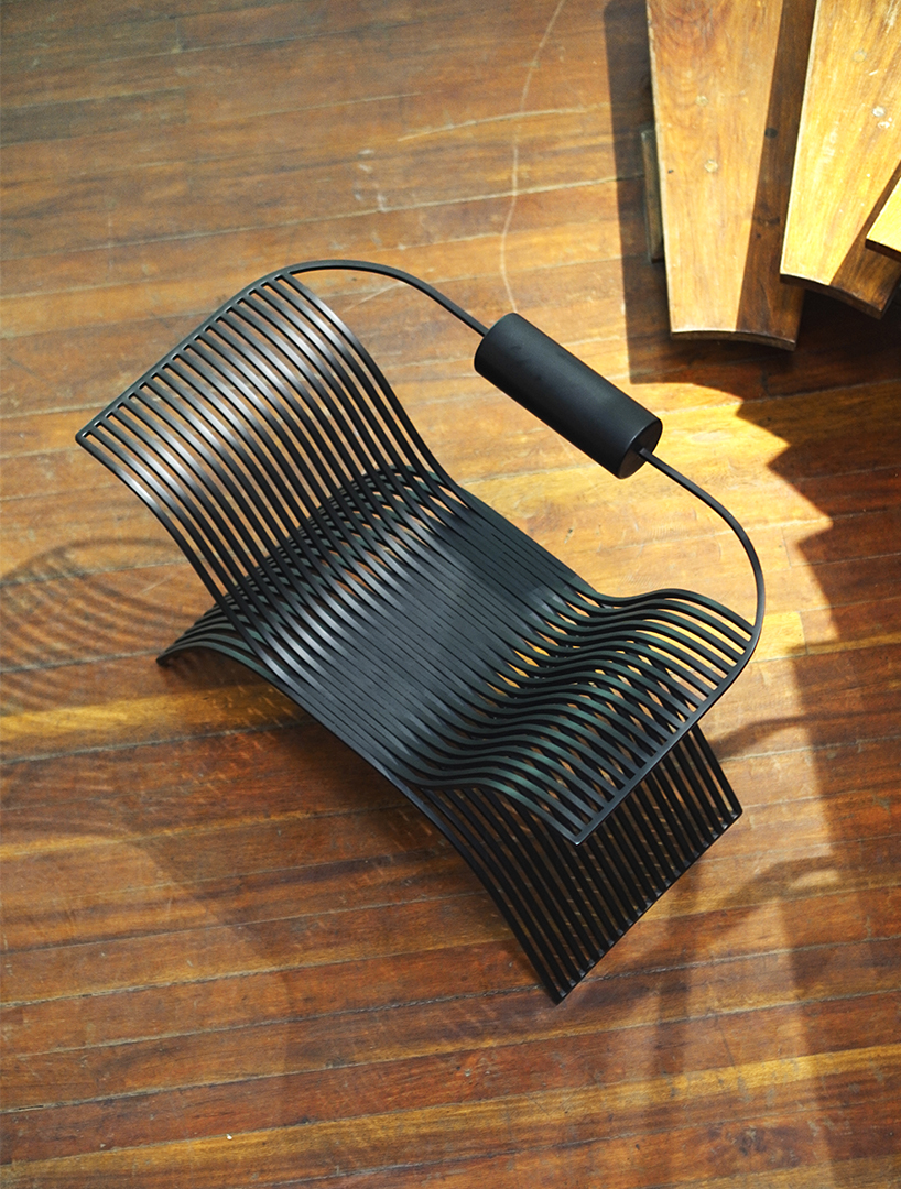 salu iwadi's patewo chair weaves and contours, nodding to the traditional african hairstyle