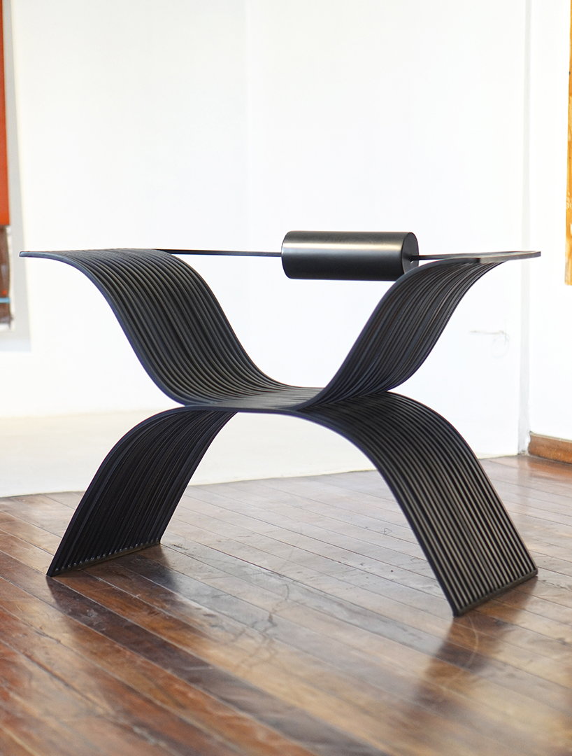 salu iwadi's patewo chair weaves and contours, nodding to the traditional african hairstyle