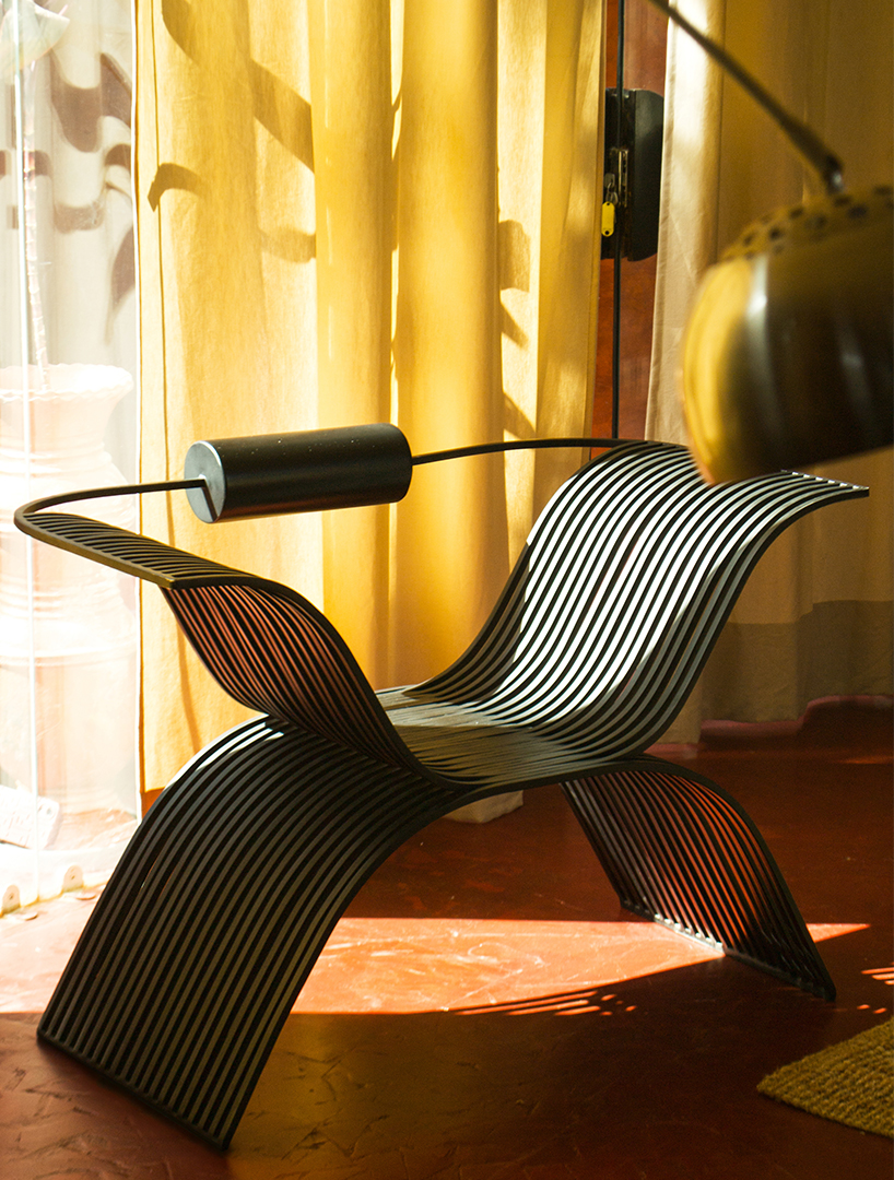 salu iwadi's patewo chair weaves and contours, nodding to the traditional african hairstyle