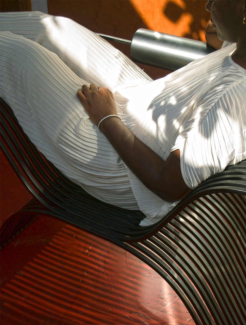 salu iwadi's patewo chair weaves and contours, nodding to the traditional african hairstyle