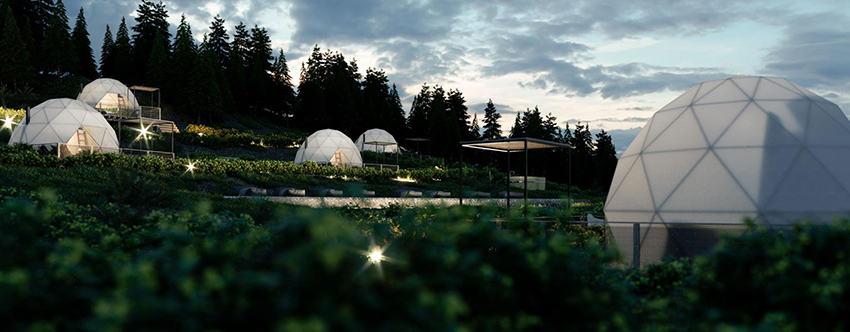 Geodetic Domes Assemble 'Ursa Major' Glamping Site in Greece