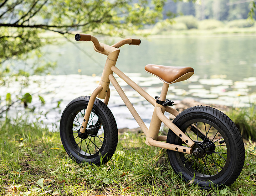 wooden childrens bike no pedals