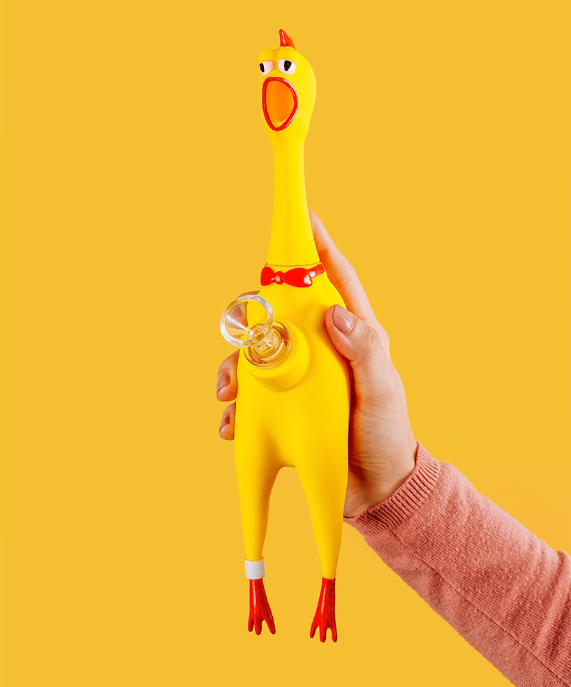 rubber chicken that makes noise