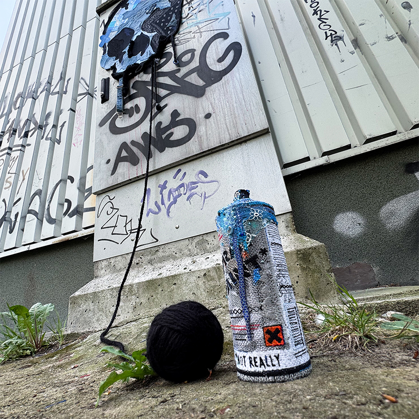 alicja kozlowska takes embroidery to the streets in her new textile graffiti series 3