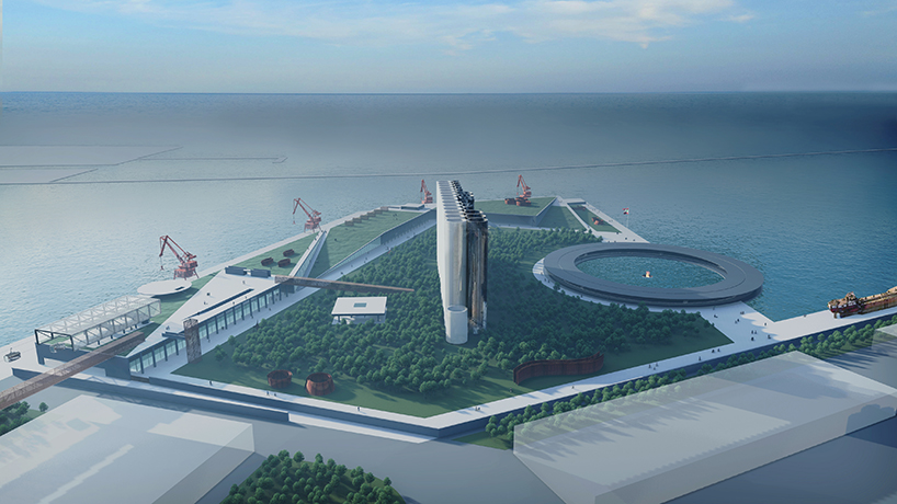 carlos moubarak memorial park beirut blast designboom